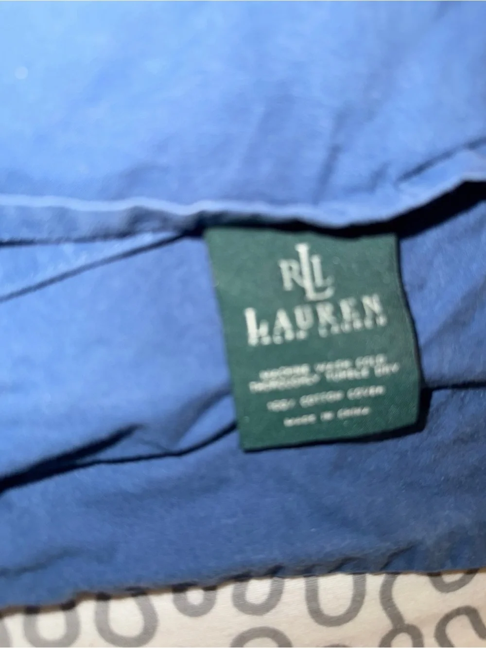 vintage Ralph Lauren plaid King pillow cases set of 2 - Red & Navy